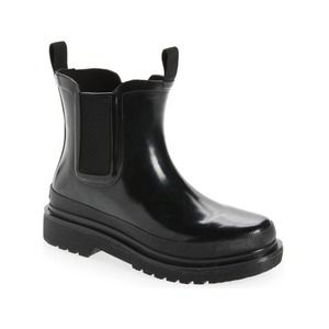 Chooka Womens 8 Damascus Waterproof Chelsea Boot in Black NEW